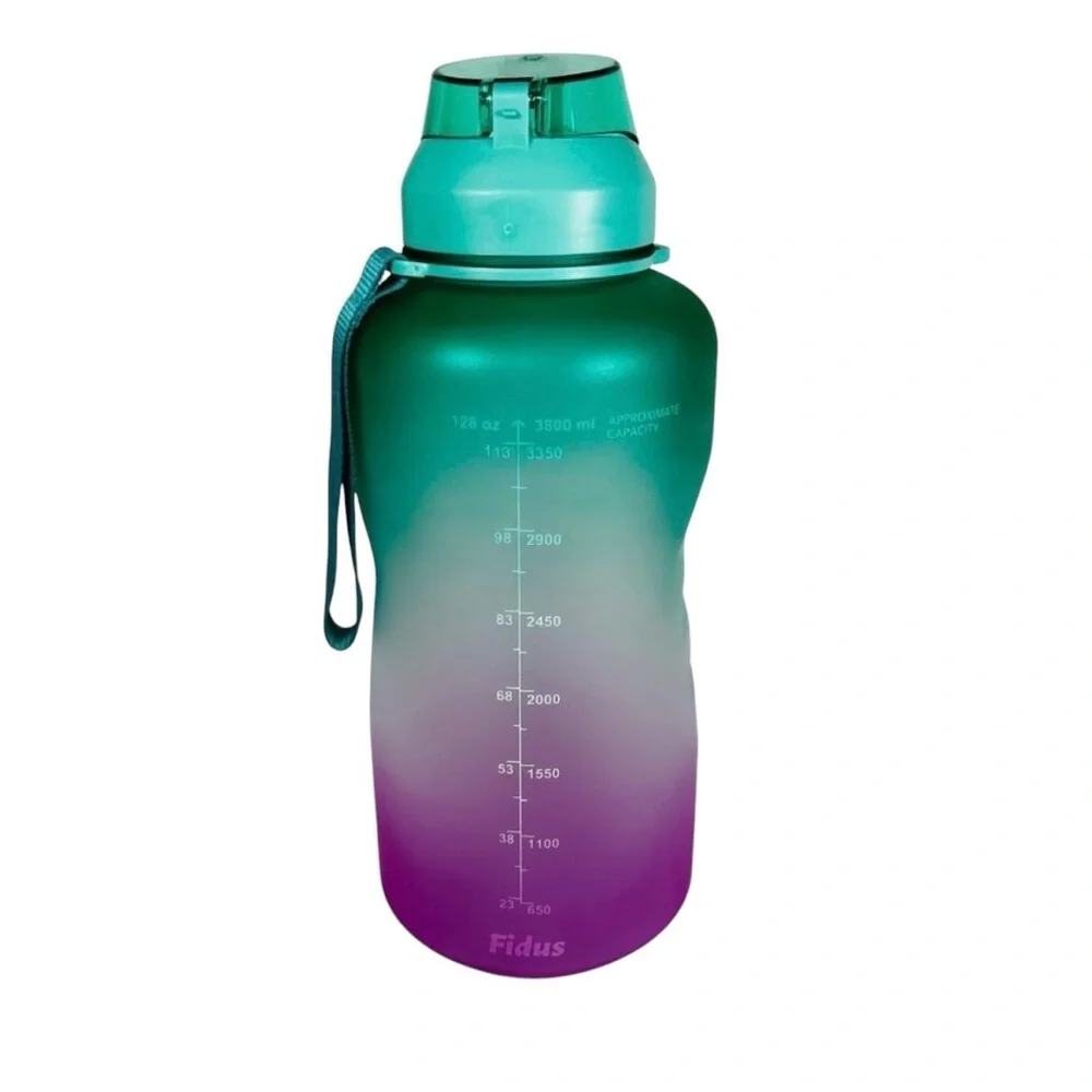 128 oz/1 Gallon Motivational Ombré Jug Bottle